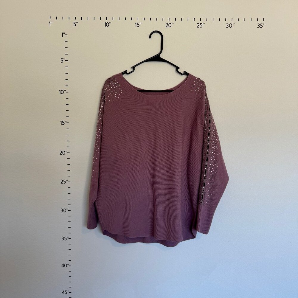 XL Purple Liv Knit Blouse